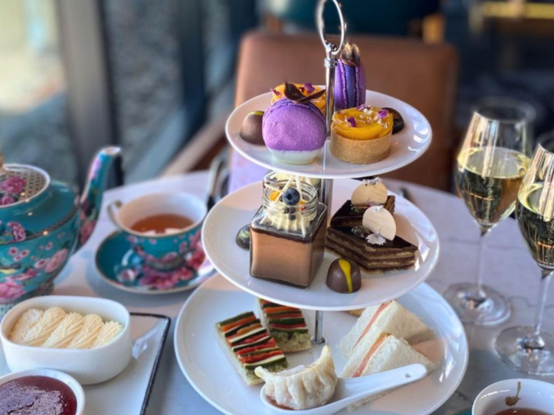 High Tea in the Sky at Crowne Plaza